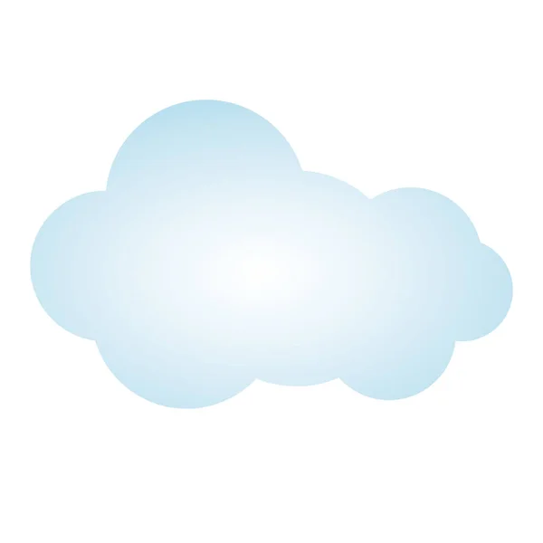 Blaues Bild Wolke Kumulus Klima-Design — Stockvektor
