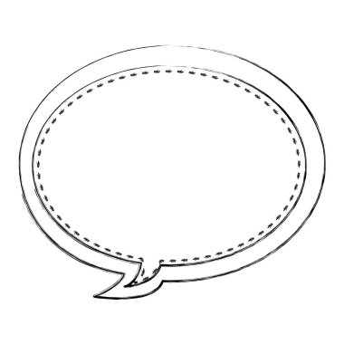 tek renkli oval kabarcık çerçeve belirtme çizgisi diyalog kontur bulanık