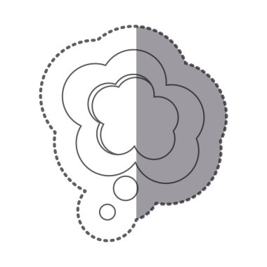 şekil bulut sohbet balonu simgesinin