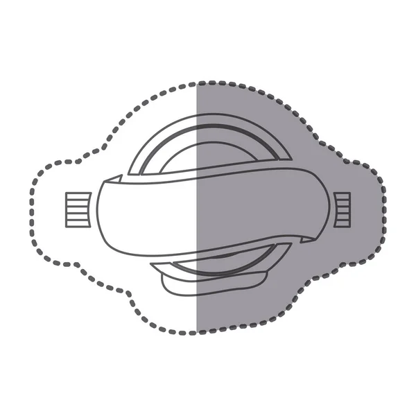 Figure symbole circulaire avec icône décorative — Image vectorielle