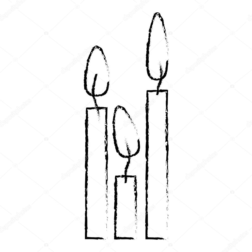 figure canddles with fire icon