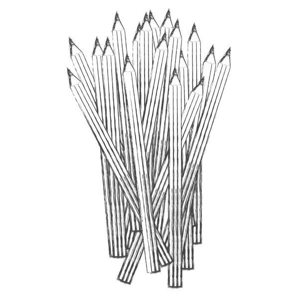 Ícone de cor lápis de contorno — Vetor de Stock