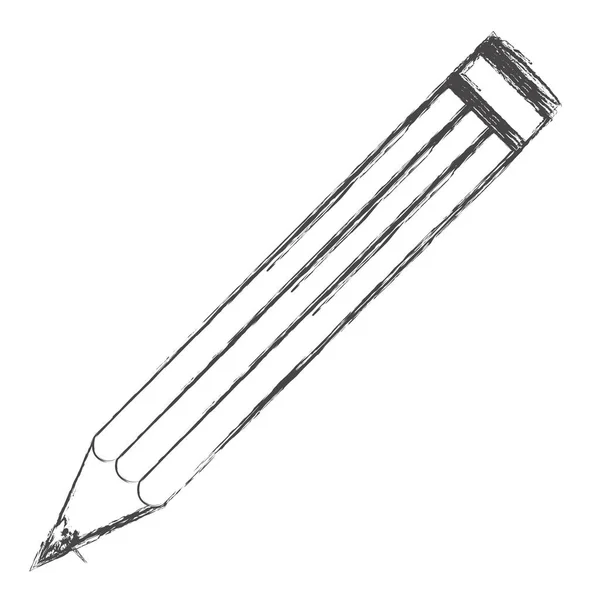 Icono de la escuela de lápiz de contorno — Vector de stock