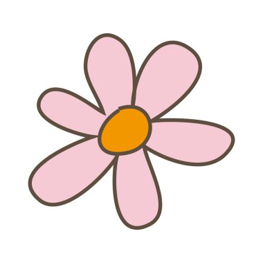 oval yaprakları simgesi olan Pembe çiçek