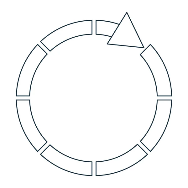 Figura ícone de ciclo adesivo —  Vetores de Stock