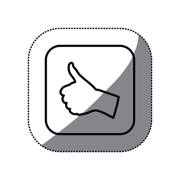 Figura símbolo ícone de boa mão — Vetor de Stock