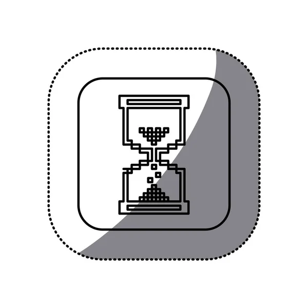 Figura símbolo ícone de ampulheta — Vetor de Stock