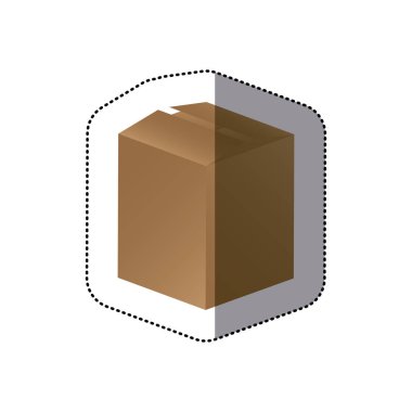 kahverengi kutusu kapalı simge