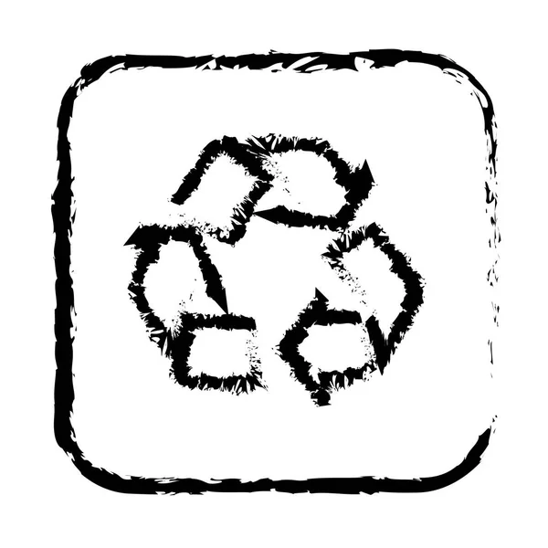 Symbole de contour recycler icône — Image vectorielle