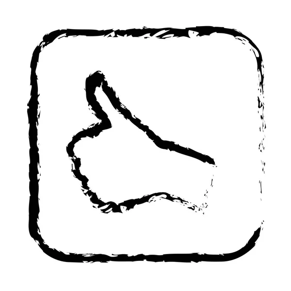 Kontursymbol Goodhand-Symbol — Stockvektor