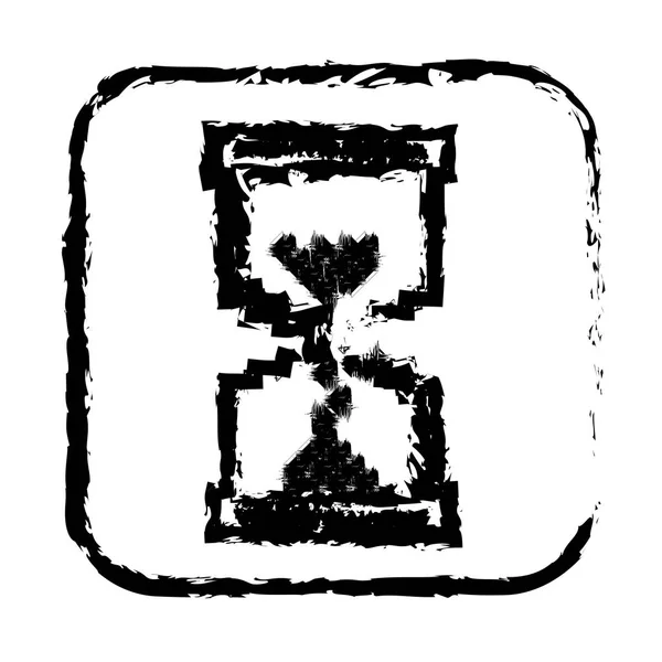 Kontursymbol Sanduhr-Symbol — Stockvektor