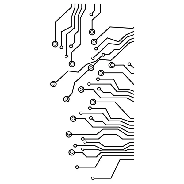 Figura circuiti elettrici icona — Vettoriale Stock