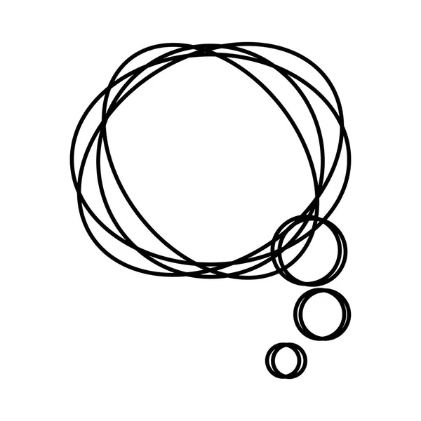 Weiße runde Chat-Blase Symbol — Stockvektor
