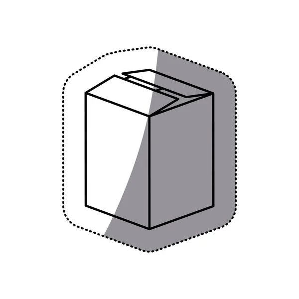 Konturenkasten geschlossen Symbol — Stockvektor