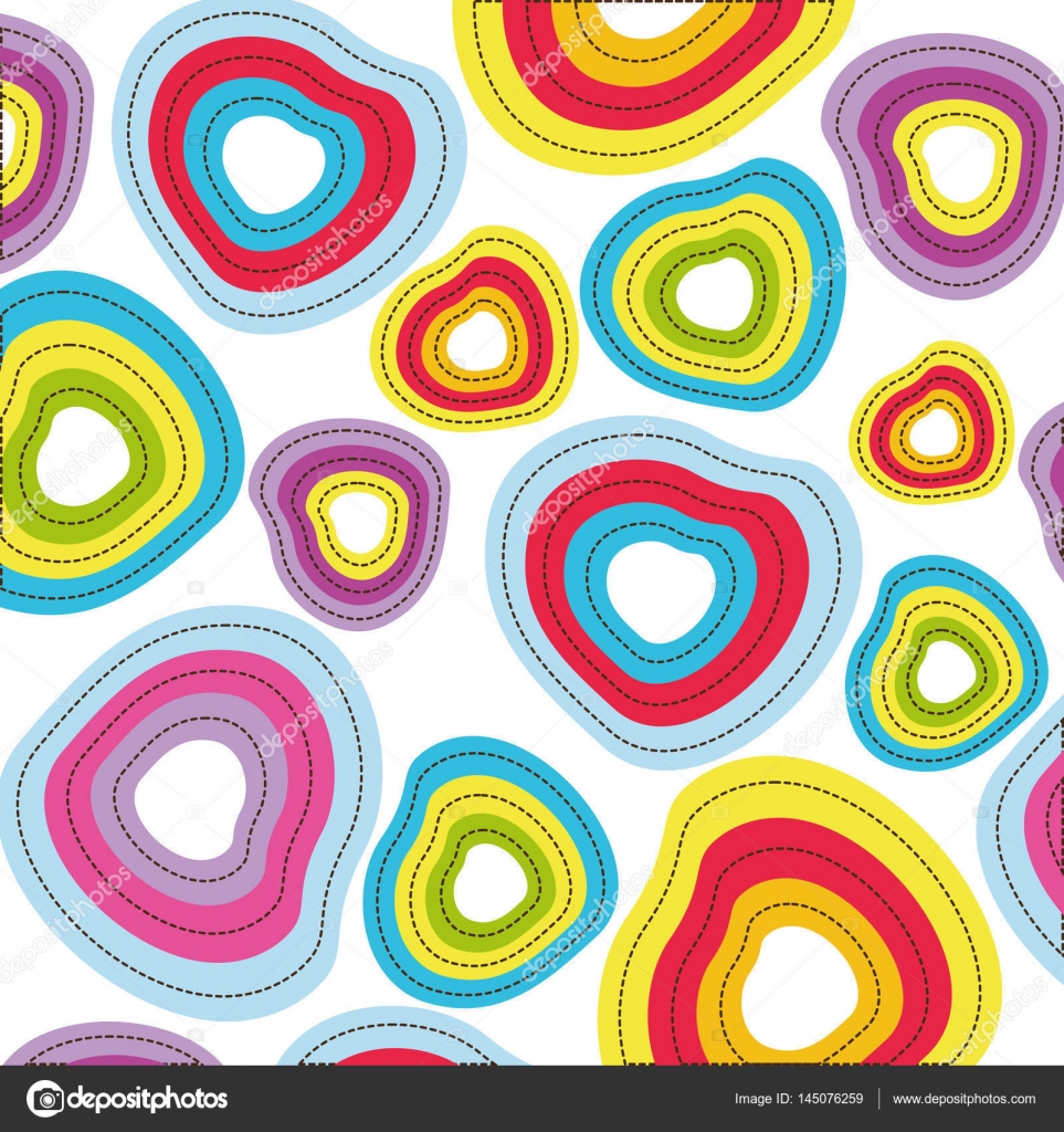 Sull icona sfondo cuori colorati disegno vettoriale illustraction — Vettoriali di grgroupstock