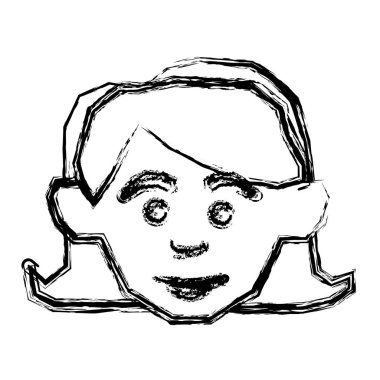 yüz mutlu kadın simgesi