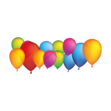 renkli Parti balonları simgesi