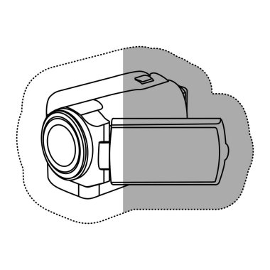 Kontur video kamera simgesi görüntü
