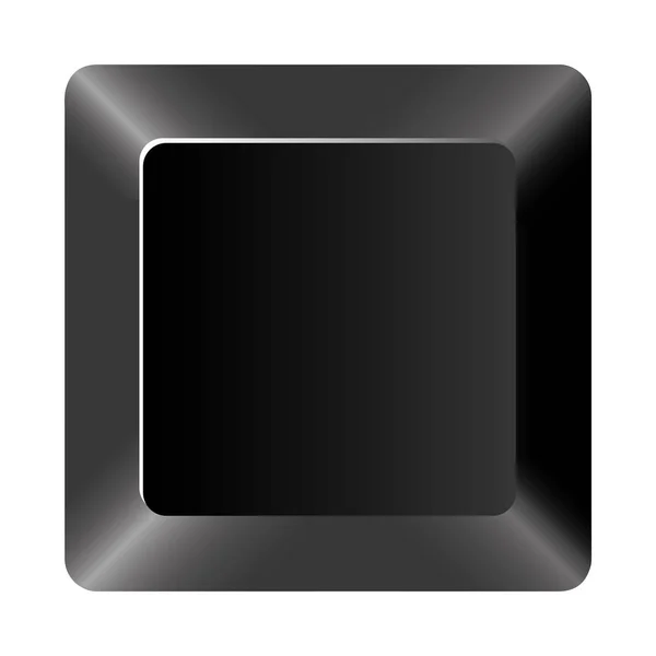 コンピューターのキーボードの黒ボタン — ストックベクタ