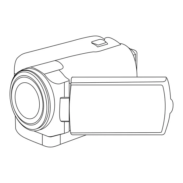 Figura imagen icono de la videocámara — Archivo Imágenes Vectoriales