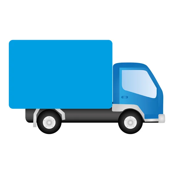 Ícone de reboque azul caminhões — Vetor de Stock