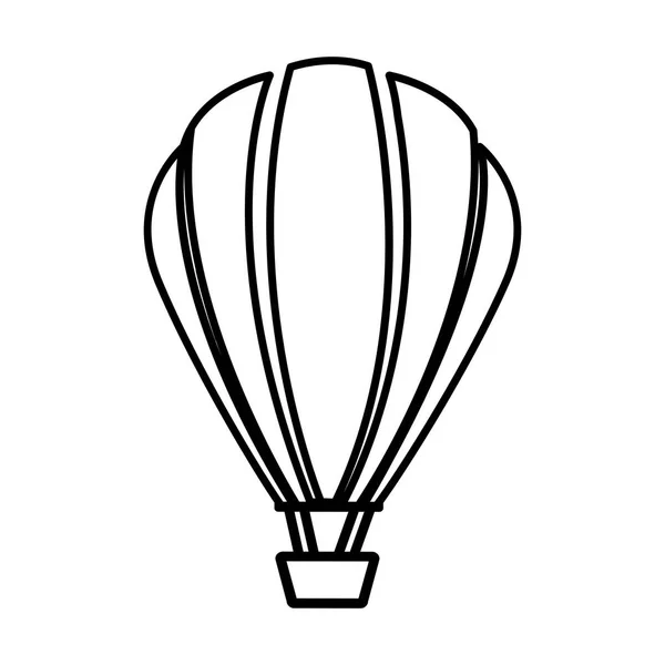 Esboço de contorno ícone de balão de ar quente —  Vetores de Stock