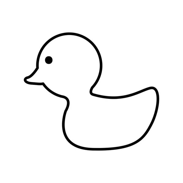 Sketch contour duck animal icon Royalty Free Stock Illustrations