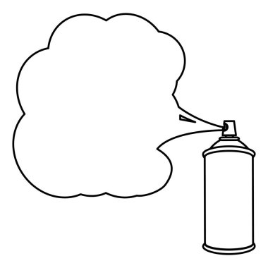 siluet sprey boya simgesi olabilir