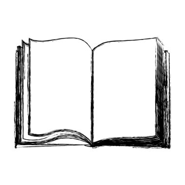 bulanık siluet closeup açık kitap simgesi