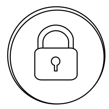 şekil kilit amblemi simgesi