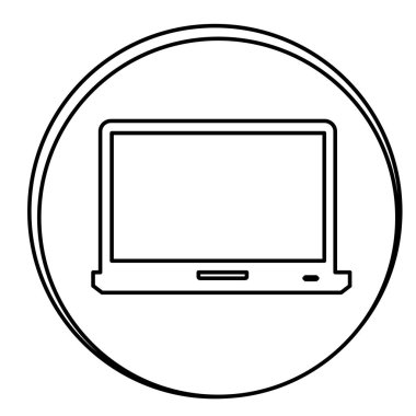 şekil dizüstü amblemi simgesi