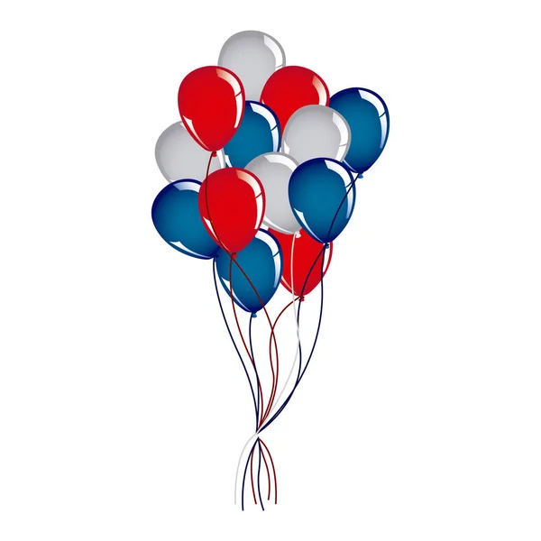 Balon independece gün simgesi — Stok Vektör