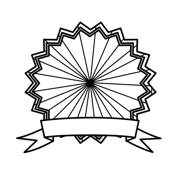 Figura emblema día de la independencia icono — Vector de stock