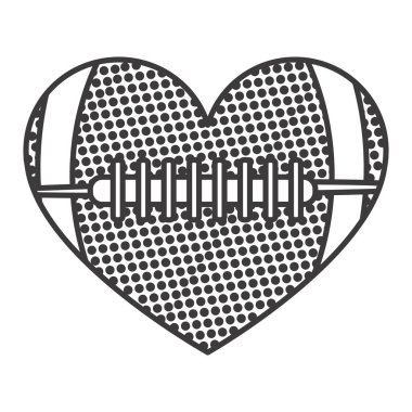 kalp gri tonlu arka plan doku futbol topu ile