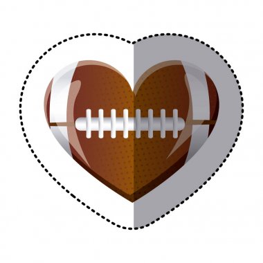 Futbol topu dokusu ile kalp arka plan etiket
