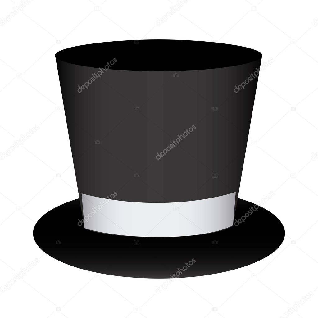 colorful silhouette costume with hat groom