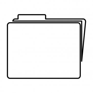 siluet sayfası dosya simgesini