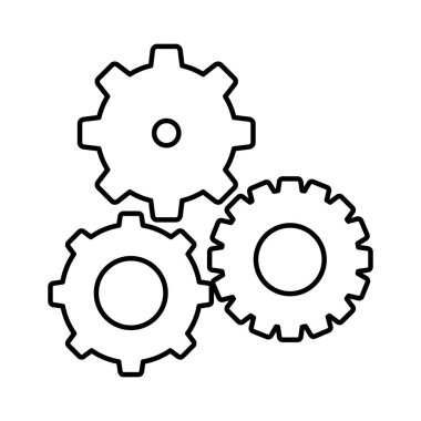 siluet vites işareti simgesi
