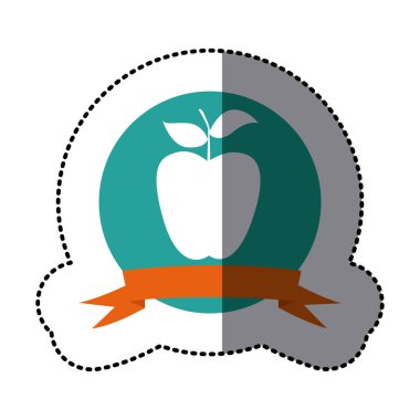 amblemi uzun elma meyve simgesi