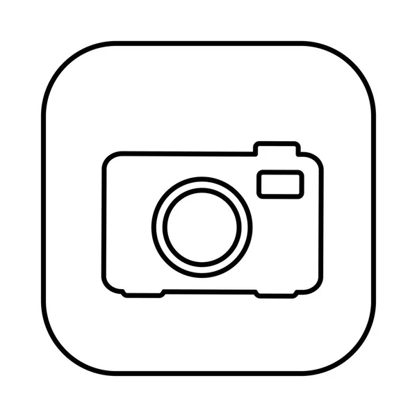 Icona della fotocamera simbolo figura — Vettoriale Stock