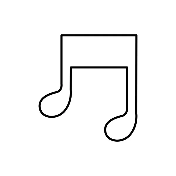 Symbolfigur Musikzeichen — Stockvektor