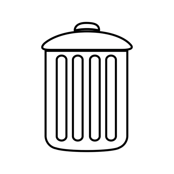 Figur kann Mülleimer-Symbol — Stockvektor