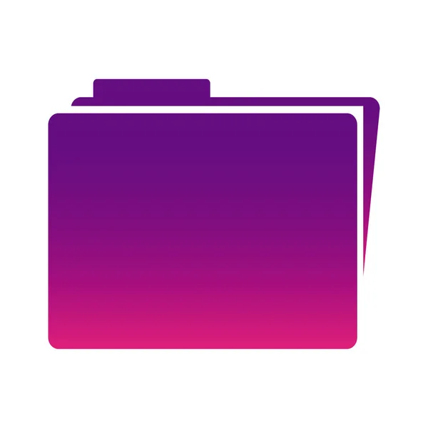 Hoja púrpura icono de archivo — Vector de stock