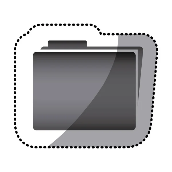 Icono de archivo de hoja de escala de grises — Vector de stock