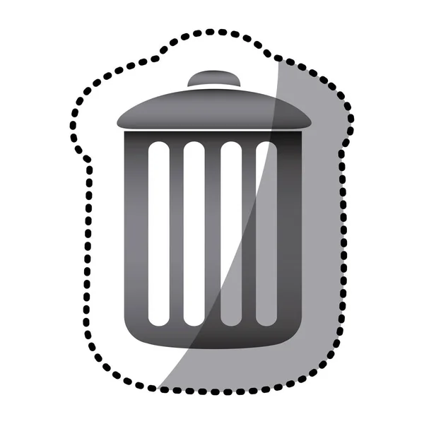 Иконка серого мусора — стоковый вектор