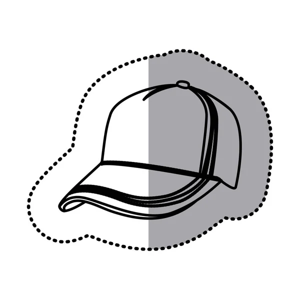 Figura sombrero tela icono — Vector de stock