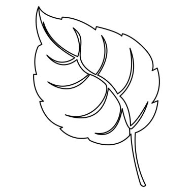 şekil yaprak kontrast simgesi