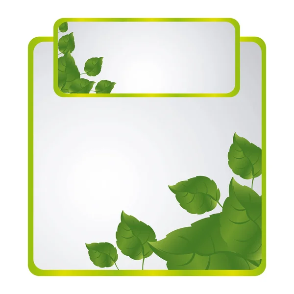 Vaina verde de hojas icono — Vector de stock