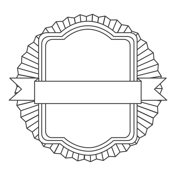 Figur Quadrat Emblem Symbol — Stockvektor