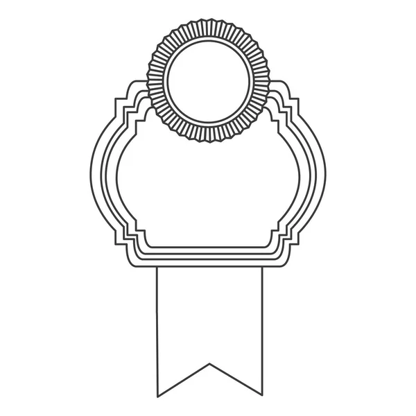 Фігурна емблема з символами всередині піктограми — стоковий вектор
